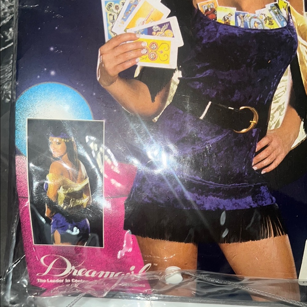 Rosie Palm Reader Costume with Cards - Picture 5 of 11